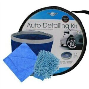 Sterling Accessories AUTO Detailing‎ Kit Complete W/Collapsible Bucket NEW